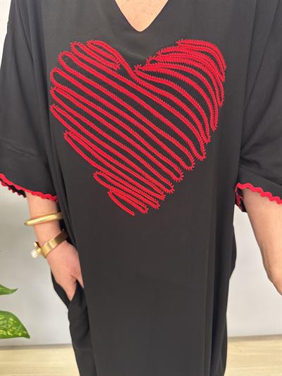 MNS 9988 PAMUKLU VİSKON ELBİSE SİYAH 