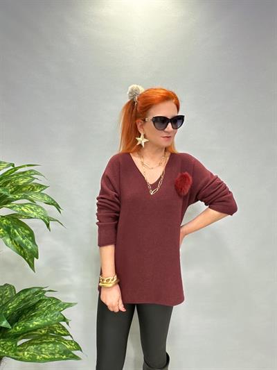 ANG MNS 2095 EKSTRA YUMUŞAK ANGORA TRİKO BORDO