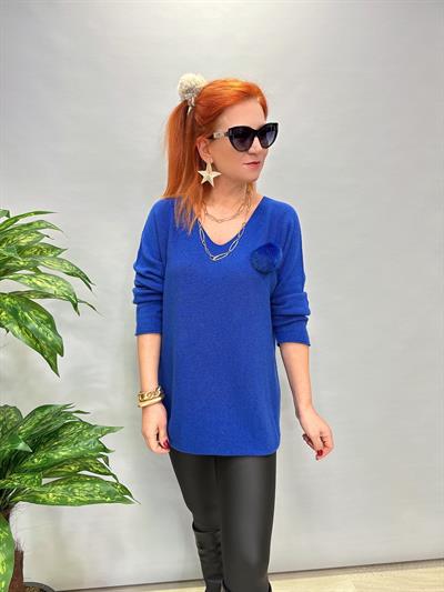 ANG MNS 2095 EKSTRA YUMUŞAK ANGORA TRİKO MAVİ