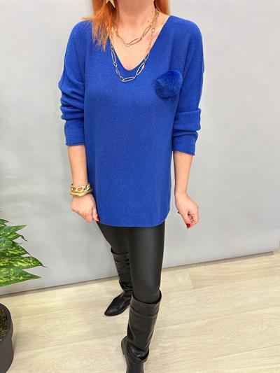 ANG MNS 2095 EKSTRA YUMUŞAK ANGORA TRİKO MAVİ