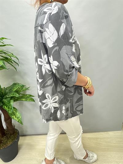 BLZ 7565 İTALYAN BLUZ GRİ