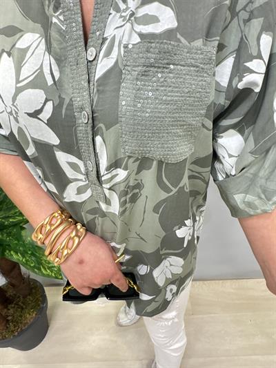 BLZ 7565 İTALYAN BLUZ HAKİ YEŞİL