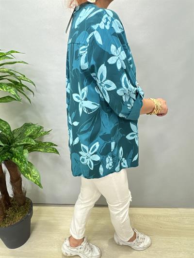 BLZ 7565 İTALYAN BLUZ TURKUAZ