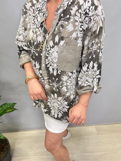 BLZ 8078 PAMUKLU İTALYAN BLUZ VİZON