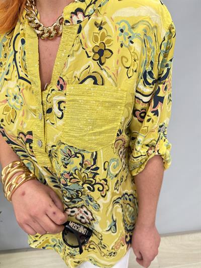 BLZ 8080 PAMUKLU İTALYAN BLUZ SARI