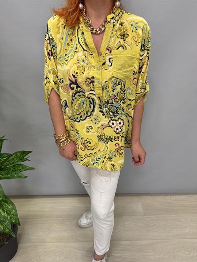 BLZ 8080 PAMUKLU İTALYAN BLUZ SARI