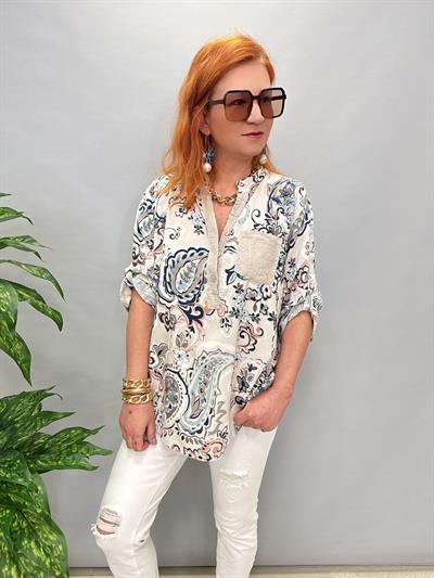 BLZ 8080 PAMUKLU İTALYAN BLUZ TAŞ