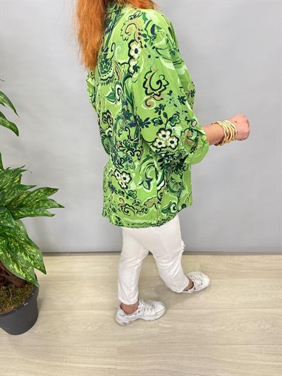 BLZ 8080 PAMUKLU İTALYAN BLUZ YEŞİL