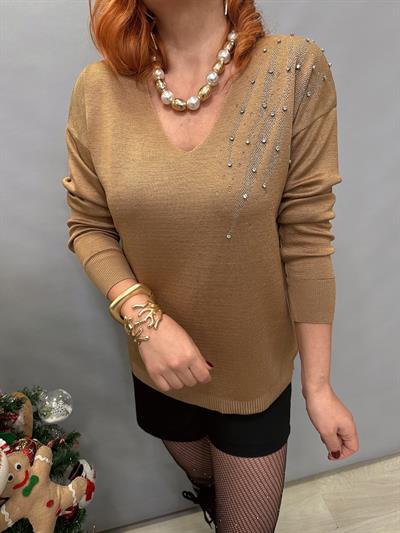 DVL MNS 6932 OMUZ DETAY TRİKO VİZON