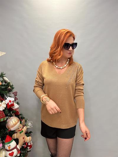 DVL MNS 6932 OMUZ DETAY TRİKO VİZON