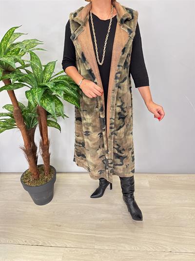 KBN 1832 Italyan Özel Premium Doku İçi Kürklü Kahve Yelek