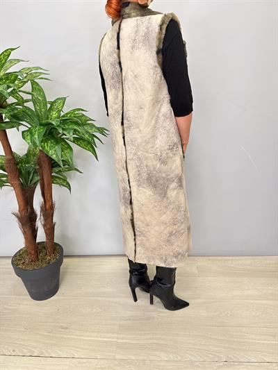 KBN 1832 Italyan Özel Premium Doku İçi Kürklü Taş Yelek