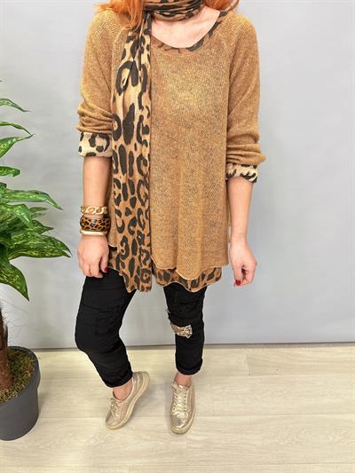 LPR MNS 0117 İTALYAN ŞAL DETAY ASTARLI TRİKO AÇIK KAHVE  48 BEDENE KADAR UYUMLU (TAKIM DEĞİLDİR)