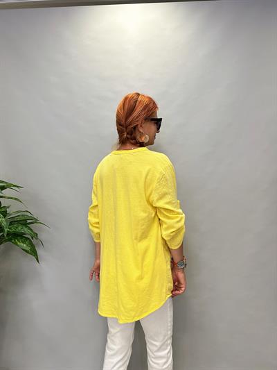 MNS 0330 PAYET  DETAY  PAMUKLU GÖMLEK  46 BEDENE KADAR  UYUMLUDUR  SARI