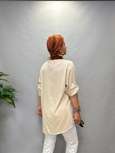 MNS 0330 PAYET  DETAY  PAMUKLU GÖMLEK  46 BEDENE KADAR  UYUMLUDUR  TAŞ