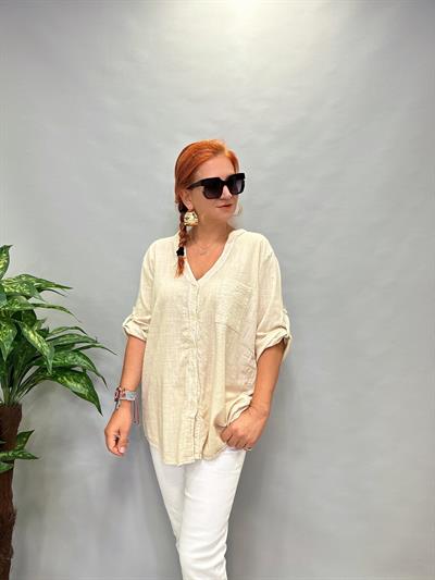 MNS 0330 PAYET  DETAY  PAMUKLU GÖMLEK  46 BEDENE KADAR  UYUMLUDUR  TAŞ