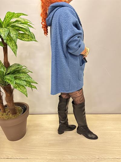 MNS 0814 İTALYAN BUKLET KABAN MAVİ