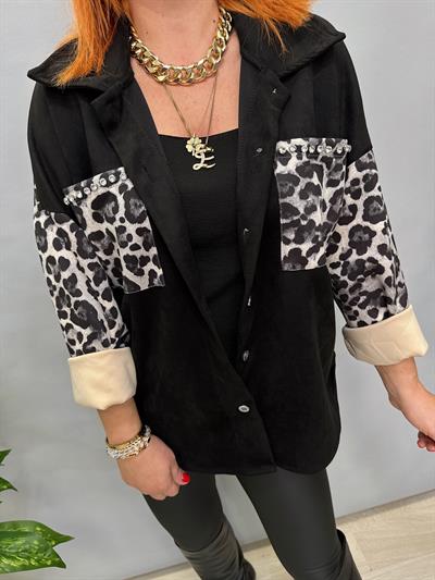 MNS 0916 İTALYAN ESNEK NUBUK GÖMLEK CEKET SİYAH