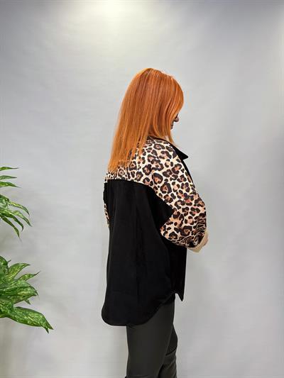 MNS 0916 İTALYAN ESNEK NUBUK GÖMLEK CEKET SİYAH