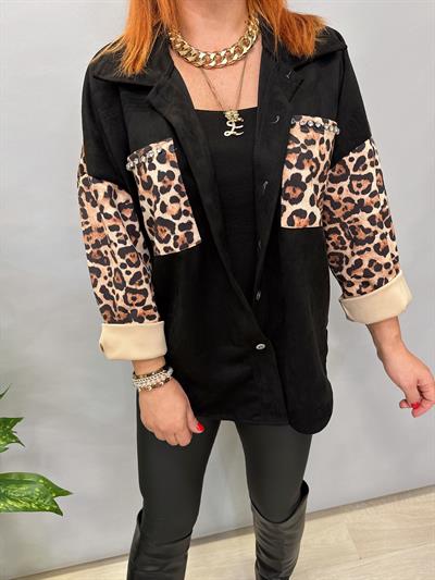 MNS 0916 İTALYAN ESNEK NUBUK GÖMLEK CEKET SİYAH