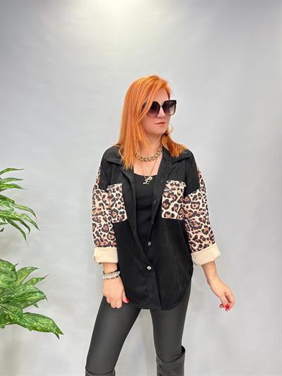 MNS 0916 İTALYAN ESNEK NUBUK GÖMLEK CEKET SİYAH