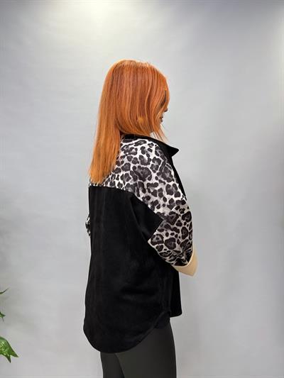 MNS 0916 İTALYAN ESNEK NUBUK GÖMLEK CEKET SİYAH