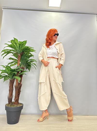 MNS 1012 TASARIM PAMUKLU PANTOLON  TAŞ boyum 1.64