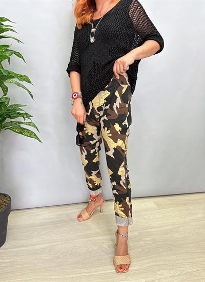 MNS 1017 İTALYAN VARAK DETAY LİKRALI PANTOLON 38/44 BEDENE UYUMLUDUR SİYAH boyum 1.64