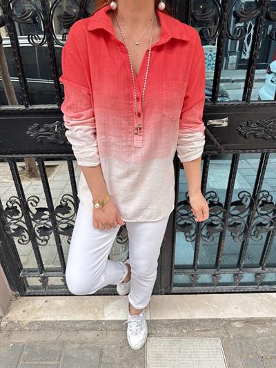 MNS 1120 PAMUKLU GÖMLEK BLUZ YAVRUAĞZI TONU