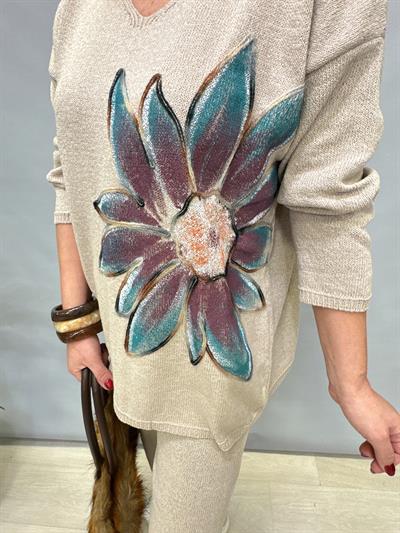 MNS 20256 ÇİÇEK DETAY TRİKO TAŞ (TAKIM DEĞİLDİR)