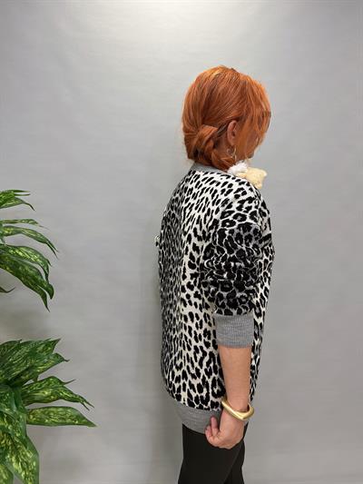 MNS 21116 LEOPAR TRİKO KAZAK SİYAH