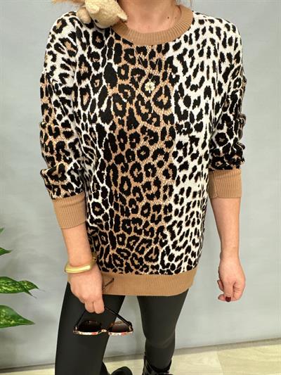 MNS 21116 LEOPAR TRİKO KAZAK TAŞ