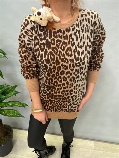 MNS 21116 LEOPAR TRİKO KAZAK VİZON 