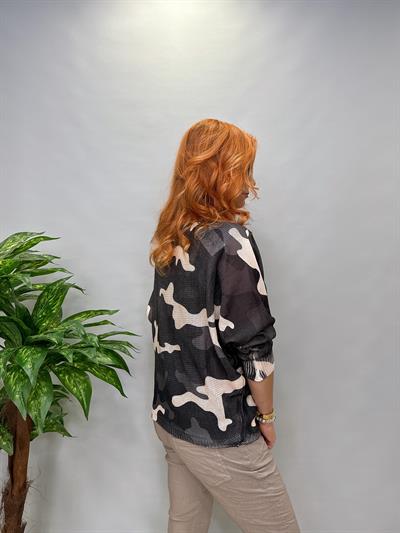 MNS 2521 İTALYAN KAMUFLAJ MERSERİZE SİYAH