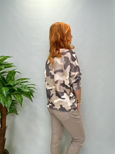 MNS 2521 İTALYAN KAMUFLAJ MERSERİZE VİZON