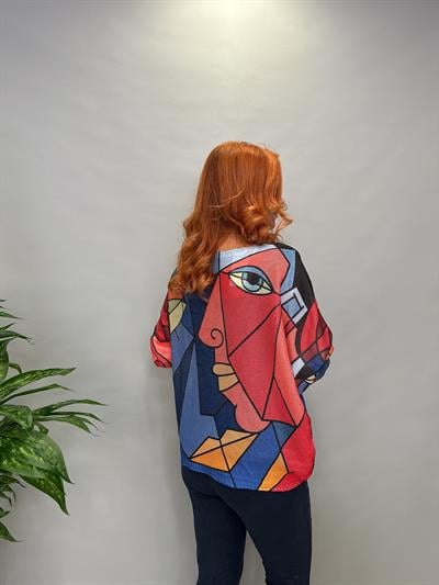 MNS 2526 İTALYAN PİCASSO MERSERİZE  KIRMIZI  44 BEDENE KADAR UYUMLU