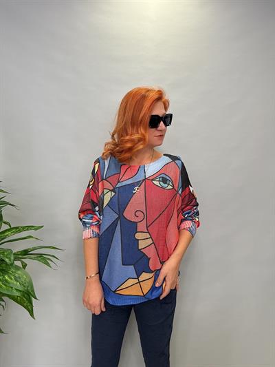 MNS 2526 İTALYAN PİCASSO MERSERİZE  KIRMIZI  44 BEDENE KADAR UYUMLU