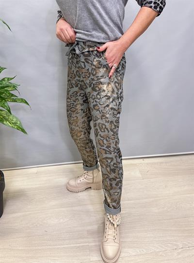 MNS 2819 İTALYAN LEOPAR PANTOLON MAVİ 38-46 ARASI İÇİN UYGUNDUR