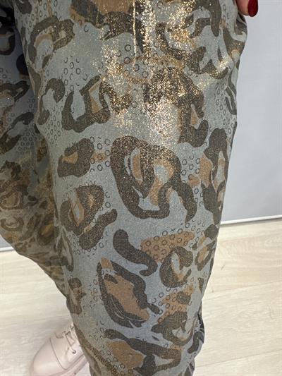 MNS 2819 İTALYAN LEOPAR PANTOLON MAVİ 38-46 ARASI İÇİN UYGUNDUR