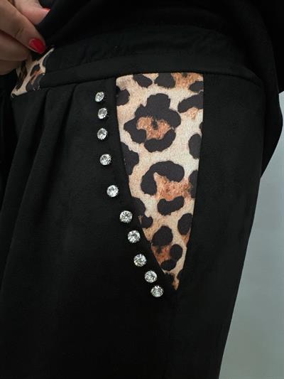 MNS 29150 İTALYAN ESNEK NUBUK PANTOLON SİYAH