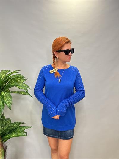 MNS 31095 KOL DETAY SOFT TOUCH BLUZ 42 BEDENE KADAR UYUMLUDUR SAKS