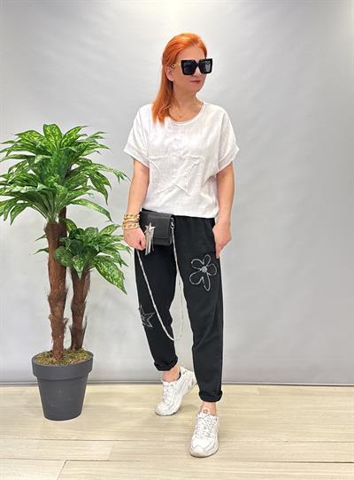 PMK MNS 4045 PAYET DETAY PAMUKLU PANTOLON 46 BEDENE KADAR UYUMLUDUR SİYAH