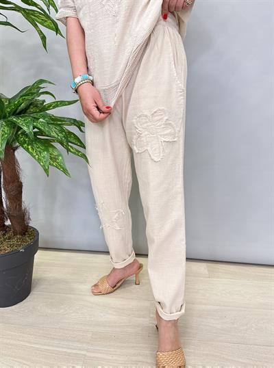 PMK MNS 4045 PAYET DETAY PAMUKLU PANTOLON 46 BEDENE KADAR UYUMLUDUR TAŞ