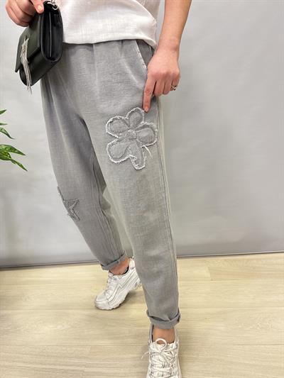 PMK MNS 4045 PAYET DETAY PAMUKLU PANTOLON 46 BEDENE KADAR UYUMLUDUR GRİ