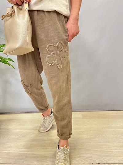 PMK MNS 4045 PAYET DETAY PAMUKLU PANTOLON 46 BEDENE KADAR UYUMLUDUR VİZON