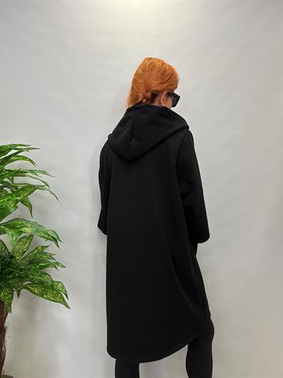 MNS 5078 İTALYAN KOL DETAY KAŞE CEKET 50 BEDENE KADAR UYUMLUDUR SİYAH