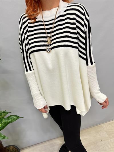 MNS 5082 PANÇO MODEL TRİKO BLUZ EKRU 44 BEDENE KADAR UYUMLUDUR 