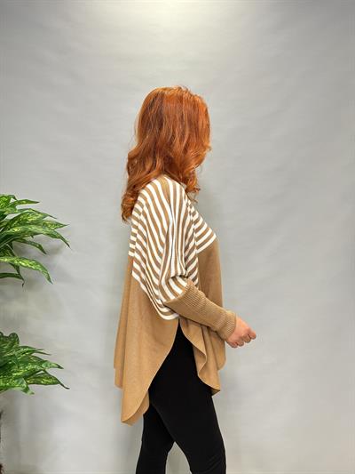 MNS 5082  PANÇO MODEL TRİKO BLUZ VİZON 44 BEDENE KADAR UYUMLUDUR 