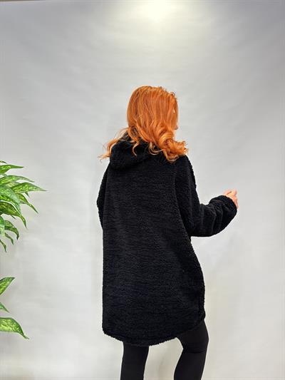 MNS 5084 PELUŞ CEKET SİYAH 40/48 BEDENE  KADAR UYUMLUDUR 