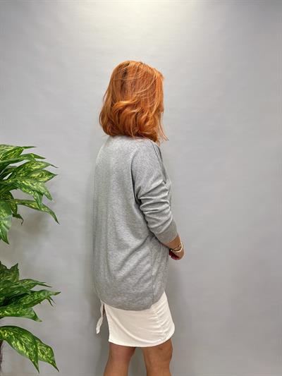 YNY MNS 5353 V YAKA SİMLİ TRİKO GRİ 